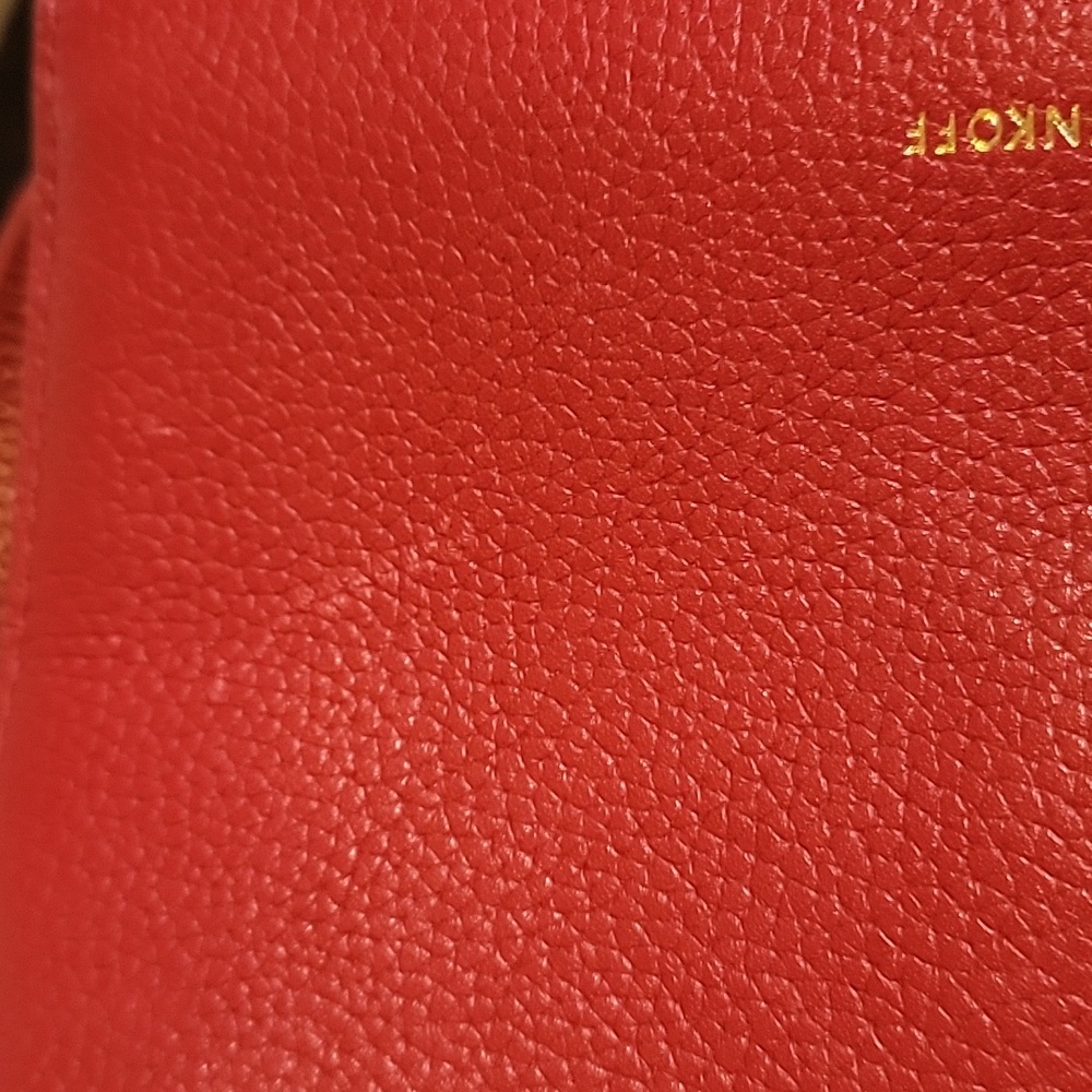 Rebecca Minkoff Red Leather Wallet Crossbody Bag - Picture 10 of 13